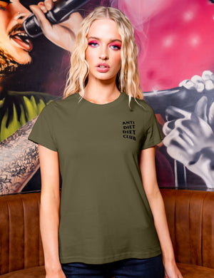 
                  
                    Load image into Gallery viewer, ADDC Women&amp;#39;s Logo T-Shirt - Army
                  
                