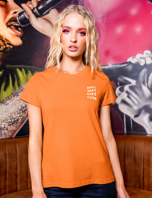 
                  
                    Load image into Gallery viewer, ADDC Women&amp;#39;s Logo T-Shirt - Orange
                  
                