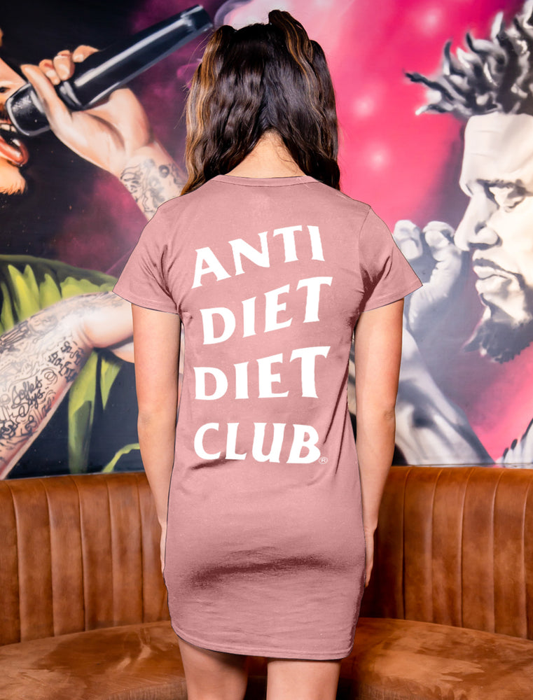 
                  
                    Load image into Gallery viewer, Cheat Day ADDC Tee Dress - Rose
                  
                