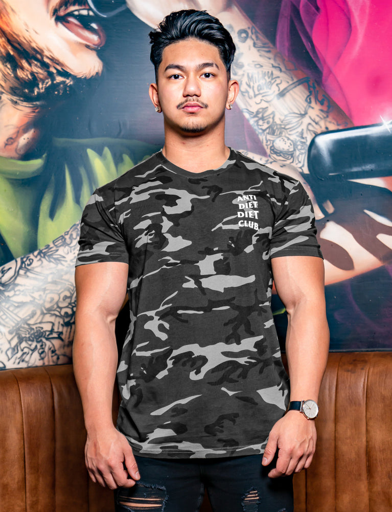 
                  
                    Load image into Gallery viewer, ADDC Men&amp;#39;s Logo T-Shirt - Black Camo
                  
                