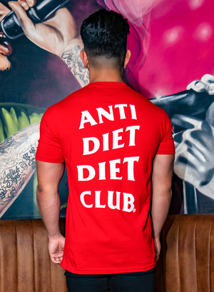 
                  
                    Load image into Gallery viewer, Cheat Day ADDC Men&amp;#39;s Logo T-Shirt - Red
                  
                