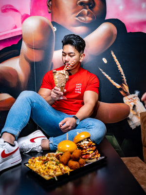 
                  
                    Load image into Gallery viewer, Cheat Day ADDC Men&amp;#39;s Logo T-Shirt - Red
                  
                